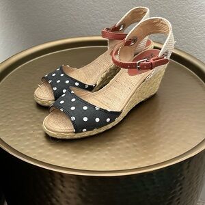 Lucky Brand Polka Dot Kyndra Espadrille Sandals